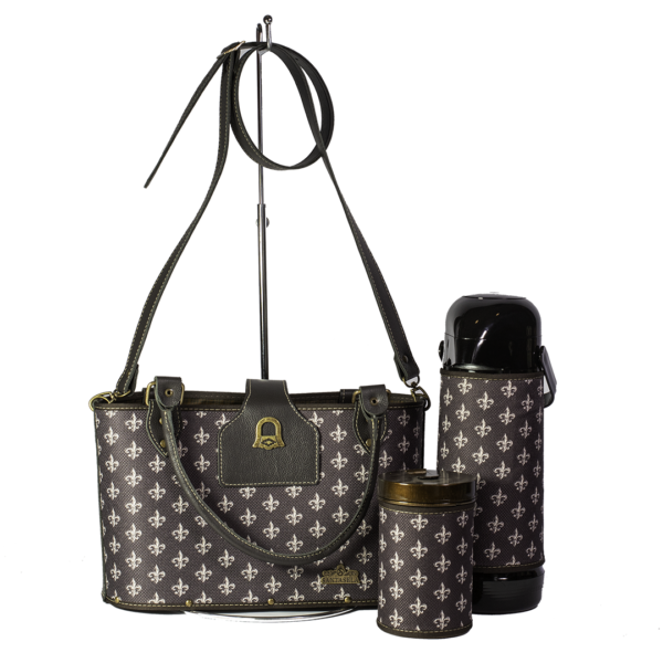 Kit Luxo Flor de Lis Grafite